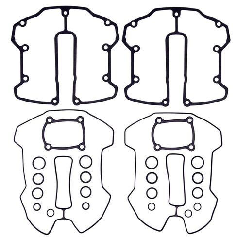 Motorcycle Rocker Box Gasket Kit Compatible with Fat Road King FLTRT King Touring FLHR Softail Breakout FXBR M-8 Touring Electra FLHT in Kuwait