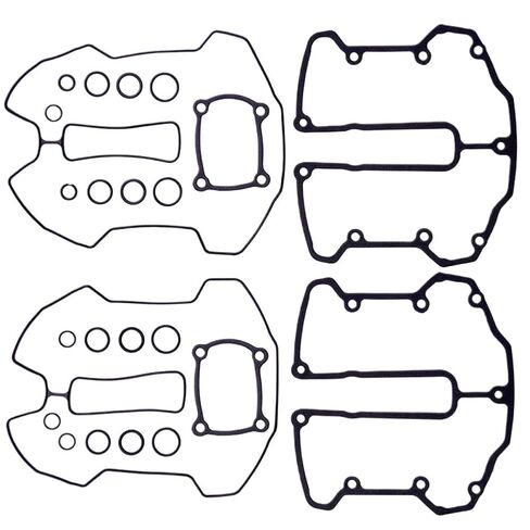 Motorcycle Rocker Box Gasket Kit Compatible with Fat Road King FLTRT King Touring FLHR Softail Breakout FXBR M-8 Touring Electra FLHT in Kuwait