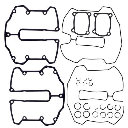 Motorcycle Rocker Box Gasket Kit Compatible with Fat Road King FLTRT King Touring FLHR Softail Breakout FXBR M-8 Touring Electra FLHT in Kuwait