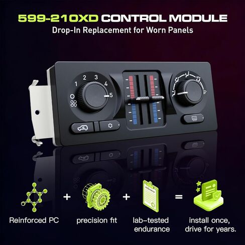 599-210XD Climate Control Module AC Heater HVAC Panel, Direct Swap for 2003-2007 Chevy Silverado, GMC Sierra 1500 2500 3500, Tahoe, Yukon, Suburban, Avalanche, Trailblazer, Envoy, Cadillac in Kuwait