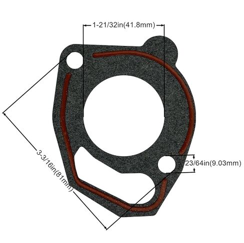 35630 Engine Coolant Thermostat Housing Gasket Compatible with Jeep Grand Cherokee Wrangler TJ Dodge Dakato 1998-2002 Water Neck in Kuwait