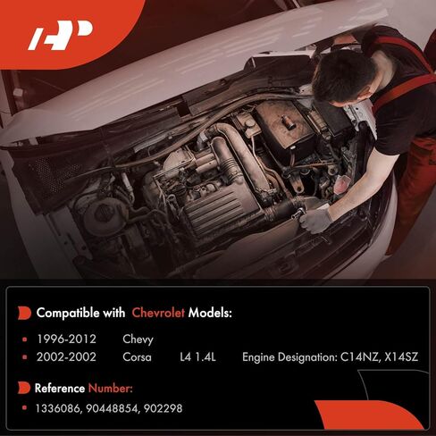 A-Premium Thermostat Housing Water Outlet Compatible with Chevrolet - Chevy 1996-2012, Corsa 2002 in Kuwait