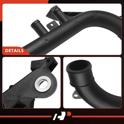 A-Premium Thermostat Housing Water Outlet Compatible with Chevrolet - Chevy 1996-2012, Corsa 2002 in Kuwait