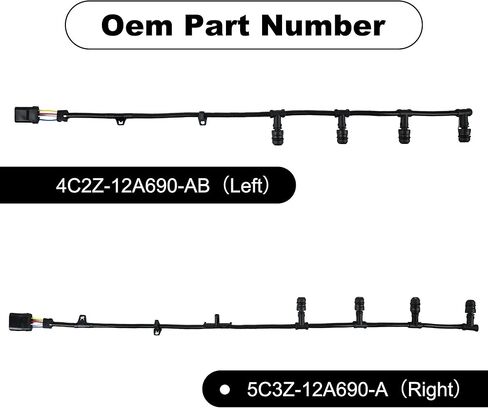 Glow Plug Harness Kit Compatible with Powerstroke 6.0L Glow Plug Harness Ford F250 F350 F450 Super Duty 2004-2010, Replace OEM 5C3Z-12A690-A & 4C2Z-12A690-AB in Kuwait