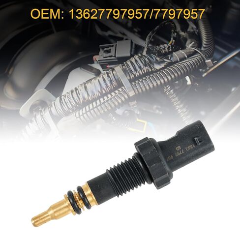 13627797957 مستشعر درجة حرارة السيارة مناسب لسيارات BMW 2003-2018 1 3 5 6 7 X1 X3 X5 X6 & MINI R56 R55 R57 R60 R58 R61 R59 استبدال #7797957 55794 in Kuwait
