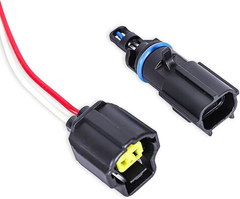 Mr Fix Intake Air Temperature Sensor with Connector Pigtail Harness Compatible for Chrysler 200 Dodge Avenger Dakota Journey Durango, small, Black, 56028364AA in Kuwait