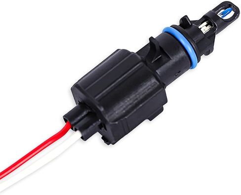 Mr Fix Intake Air Temperature Sensor with Connector Pigtail Harness Compatible for Chrysler 200 Dodge Avenger Dakota Journey Durango, small, Black, 56028364AA in Kuwait
