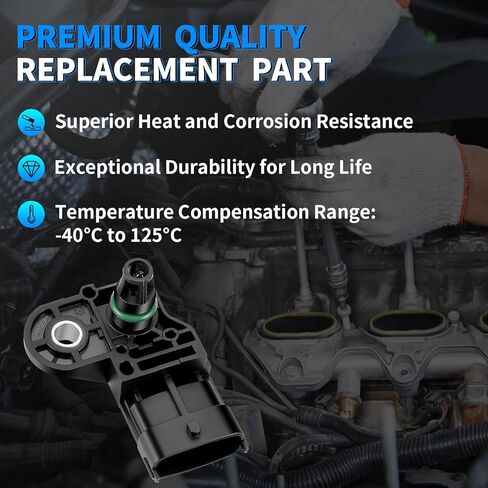 MAP Manifold Absolute Pressure Sensor Fit for Polaris Sportsman 570 Sportsman 850 Sportsman 800 RZR 570 RZR 800 General 1000 Ranger Model XP 700 Polaris Snowmobile FS Classic/Touring 2411528 in Kuwait