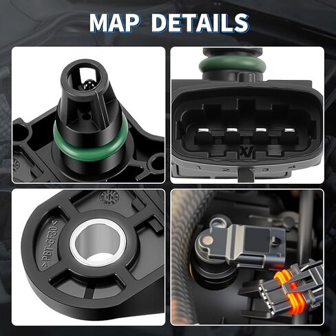 MAP Manifold Absolute Pressure Sensor Fit for Polaris Sportsman 570 Sportsman 850 Sportsman 800 RZR 570 RZR 800 General 1000 Ranger Model XP 700 Polaris Snowmobile FS Classic/Touring 2411528 in Kuwait