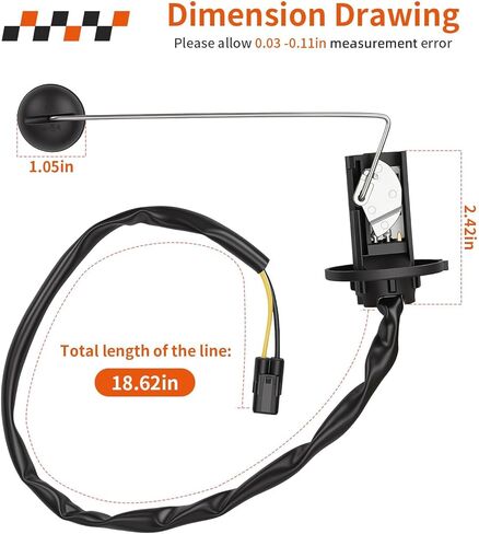 Fuel Sending Unit Sensor + Set Plate For Honda Rubicon Foreman 500 TRX500 FA FE FM FGA FPE FPM FPA 2005-2014 37080-HP0-A01 37080-HP0-A00 in Kuwait