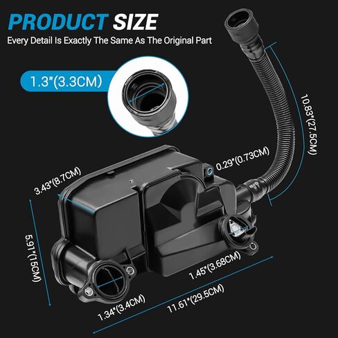 مجموعة فاصل زيت الهواء FC3Z6A785F متوافقة مع Ford 2017-2019 F-250 F-350 F-450 F-550 Super Duty 6.7L Powerstroke Diesel Crankcase Filter، PCV CCV Filter Oil Separator استبدال FC3Z-6A785-D in Kuwait