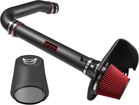 EVIL ENERGY Cold Air Intake Compatible for 2011-2023 Chrysler 300/300C, for 2011-2023 Dodge Challenger/Charger 3.6L, No Cutting or Drilling Needed, Includes Heat Shield & Pre-Filter, Black in Kuwait