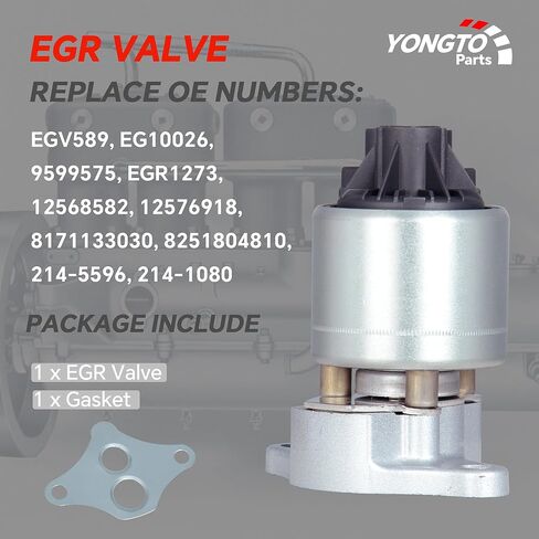 صمام EGV589 EGR متوافق مع شيفروليه أسترو سوبربان إكسبريس C1500/K1500 بيك أب، جي إم سي سافانا سييرا يوكون، كاديلاك إسكاليد، بويك إيسوزو أولدزموبيل بونتياك استبدال OE EGR1273 EG10026 in Kuwait