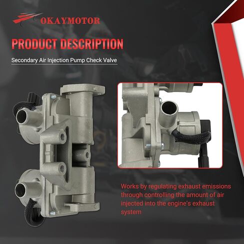 OKAY MOTOR Secondary Air Injection Pump Check Valve for 2007-2021 Toyota Tundra Land Cruiser Sequoia LX570 5.7L 911-643 25701-38064 25701-38060 in Kuwait