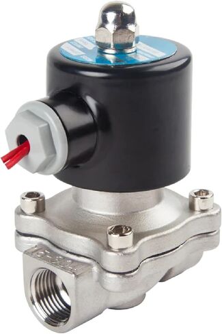 Stainless Steel Electric Solenoid Valve, Normally Closed, for Water Oil Air Gas, 12V/24V/110V/220V, Multiple Port Sizes (DN40 DC12V) in Kuwait