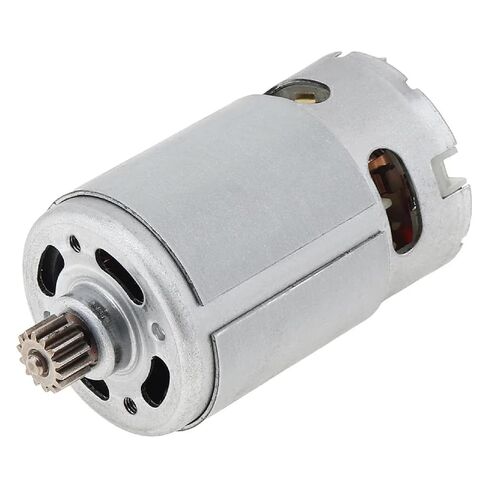 RS550 DC Motor with 12 Teeth Gear, 12V-25V, High Torque Micro Engine for Drill, 75.1mm (18V 9Teeth 7.9mm) in Kuwait