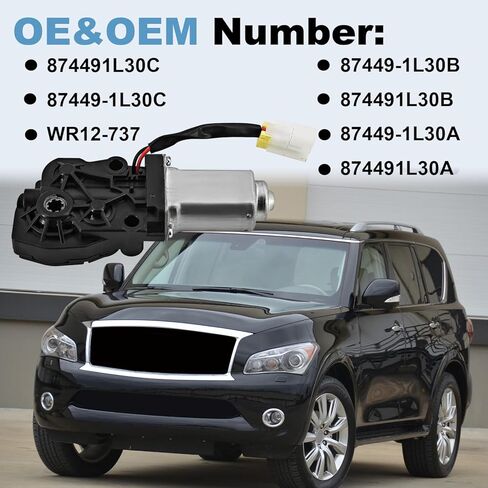 87449-1L30B Rear Right 3rd Row Seat Recline Motor Compatible with Infiniti QX56 QX80 2011-2017 Replace 87449 1L30B WR12-738 in Kuwait