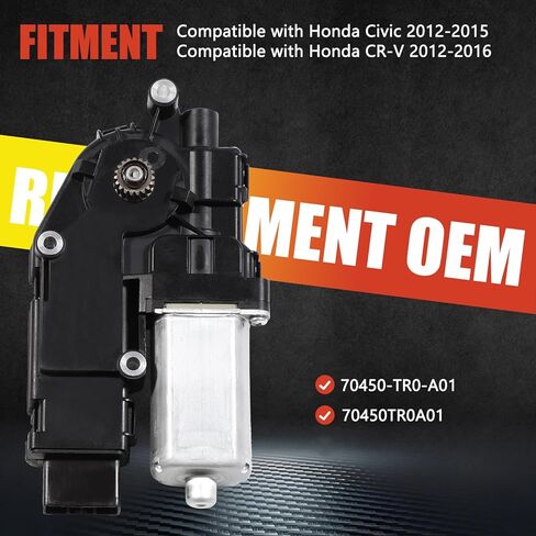 مجموعة محرك فتحة سقف القمر متوافقة مع 2012-2015 Honda Civic، 2012-2016 CR-V، استبدال # 70450-TR0-A01، 70450TR0A01 in Kuwait