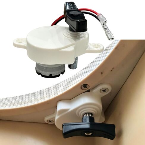 K6010-81 RV Fan Vent Lift Motor 17 RPM 12V DC, Fit for Dometic Fan-Tastic B Series 807350 803350, Replaces K6050-81 K6050-80 & Autotrol 200-0535A, Black Cap in Kuwait