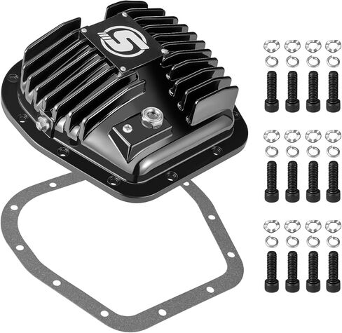 غطاء تفاضلي خلفي، متوافق مع Ford 9.75" 12-Bolt 1997-2024 F150، مع زعانف تبريد وحشية مانعة للتسرب لأداء موثوق in Kuwait