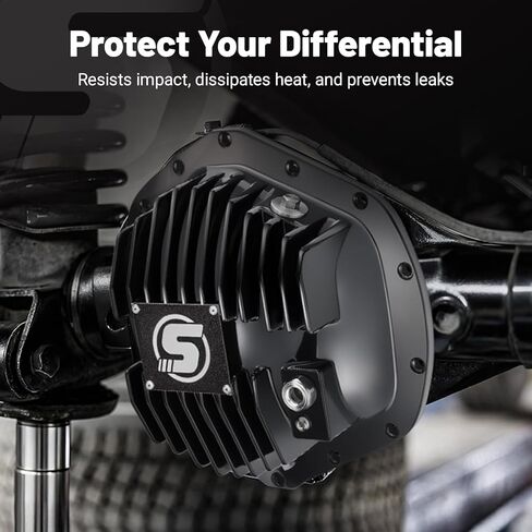 غطاء تفاضلي خلفي، متوافق مع AAM 11.5" 14-Bolt 2001-2019 Chevy/GMC، 2003-2018 RAM، Dodge Ram، مع زعانف تبريد وحشية مانعة للتسرب لأداء موثوق in Kuwait