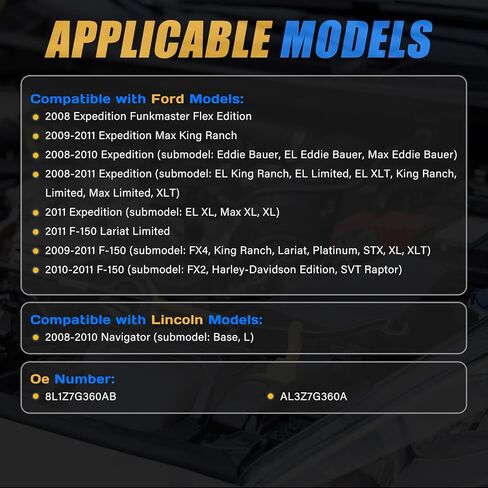 محرك نقل الحركة 4WD متوافق مع Ford Expedition 2008 2009 2010 2011 F-150 2009 2010 2011 Lincoln Navigator 2008 2009 2010 استبدال # 8L1Z7G360AB AL3Z7G360A in Kuwait