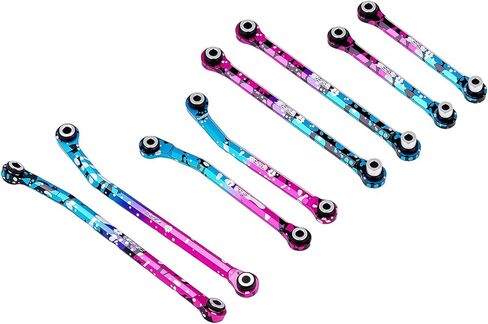 10PCS Splash Anodizing Aluminum High Clearance Chassis Links and Steering Links Set for HPI Venture18 Upgrade in Kuwait