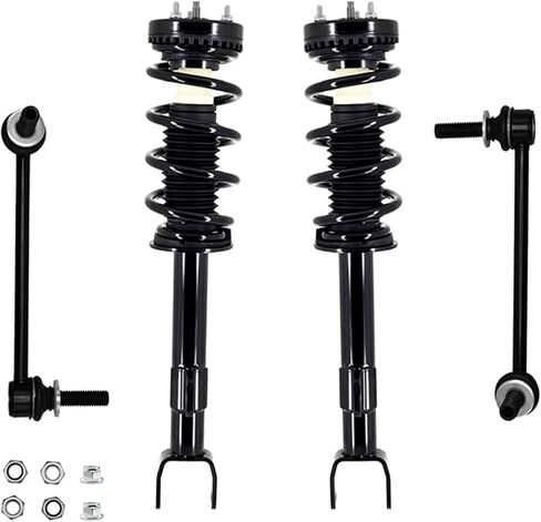 PM Auto Set of 4 Front Sway Bar Link-Quick Complete Strut-Coil Spring Assembly Replacement For 2011-2022 Dodge Charger in Kuwait