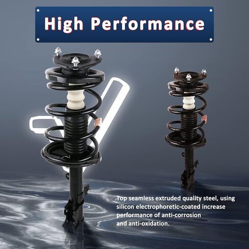 MOSTPLUS Pair Front Complete Strut Coil Spring Assembly 172143 172144 Compatible with 2002-2006 Honda CR-V 2.4L 4WD FWD in Kuwait