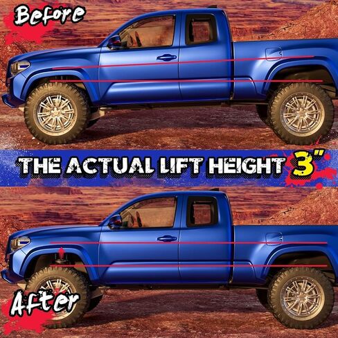 مجموعات رفع المستوى 3 بوصة من KSP لـ F150 2004-2026، 3 بوصات مجموعات رفع التسوية الأمامية المتوافقة مع البعثة 03-18، مارك LT 2005-2008، فاصل دعامة من الألومنيوم يرفع الشاحنة 3 بوصات حزمة من 2 in Kuwait