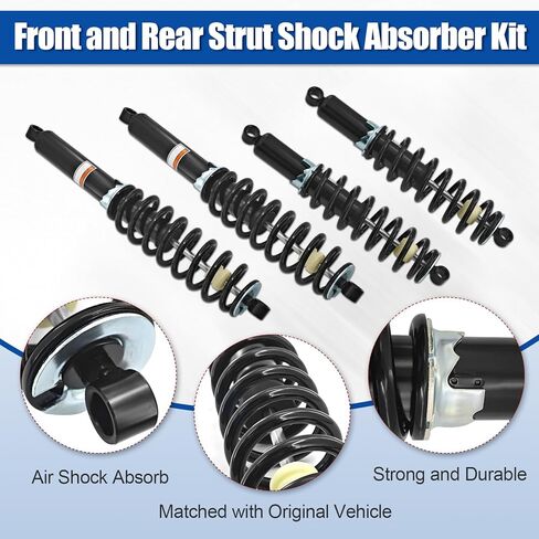 7043755 7043753 4PCS Front Rear Shock Struts Absorbers Kit compatible with Polaris Ranger 570 Full-Size 2015, Crew 570 Full-Size 2015-2016, XP 900 2013-2019, Crew 900 2014-2019, Crew XP 1000 2017-2018 in Kuwait