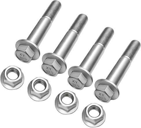 YunGlee Rear Shock Bolt Kit Compatible with Chevy Silverado including (03-10 3500, 03-14 2500, 03-15 2500HD, 03-20 Silverado 1500), GMC including 03-19 Sierra 1500, 03-14 2500HD, 03-10 3500 (4) in Kuwait