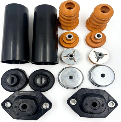 مجموعة أدوات تثبيت الصدمات الخلفية متوافقة مع BMW E82 E87 E88 E90 E92 128i 135i 323i 325xi 328i 328xi 330i 335i 335d، تتضمن مصدات الصدمات، وأحذية الغبار، وحلقات الغلق، 14 قطعة in Kuwait