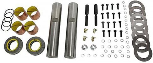 Mytee Products King Pin Kit - النوع 1 16000 LB مجموعة إصلاح توجيه المحور الأمامي الكاملة لنماذج المحور EFA-20F4 22T2 22T5 24T2 & 24T5 تحل محل 1008500 20-2670 300-267 811525 8633B R200250 in Kuwait