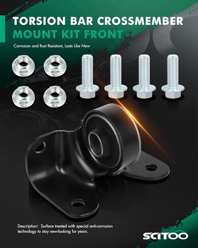 SCITOO Torsion Bar Mount Kit 1999-2007 لسيارة Chevy Silverado لـ GMC Sierra 1500 2500 1500HD 2500HD شاحنة بيك اب 4WD 4x4 أوراق الربيع ملحق تعليق قوس استبدال 905506 in Kuwait