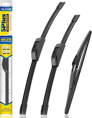 5 PLUS® Silicone Windshield Wipers Replacement for NISSAN Rogue 2014-2023 Pathfinder 2013-2020 Wiper Blades(3 PCS),Automotive Replacement Windshield Wiper Blades-26"/17"/12" in Kuwait
