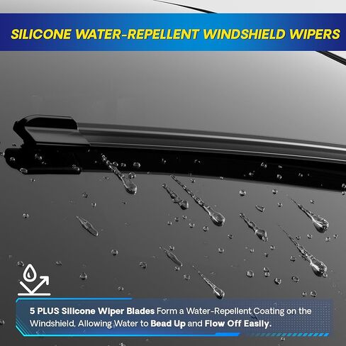 5 PLUS® Silicone Windshield Wipers Replacement for NISSAN Rogue 2014-2023 Pathfinder 2013-2020 Wiper Blades(3 PCS),Automotive Replacement Windshield Wiper Blades-26"/17"/12" in Kuwait