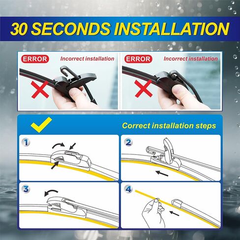 5 PLUS® Silicone Windshield Wipers Replacement for NISSAN Rogue 2014-2023 Pathfinder 2013-2020 Wiper Blades(3 PCS),Automotive Replacement Windshield Wiper Blades-26"/17"/12" in Kuwait