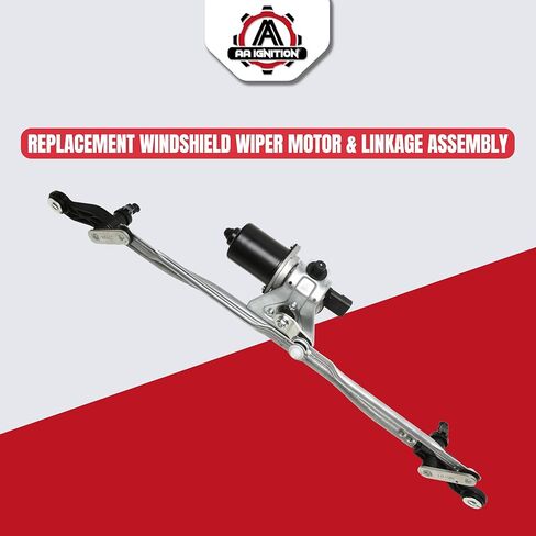 Front Windshield Wiper Motor and Linkage Assembly Replacement by AA Ignition - Compatible with Jeep - 2007-2018 Wrangler, 2018 Wrangler JK - Replaces 55077859AB, 55077859AD, 55077859AC, 602-105AS in Kuwait