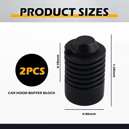 2PCS Hood Bumper Stop Rubber,OEM#90541-15019 Standard Car Hood Buffer Block Replacement,Shock Absorbing & Noise Reducing Engine Hoods Bumper Stopper Car Accessories in Kuwait