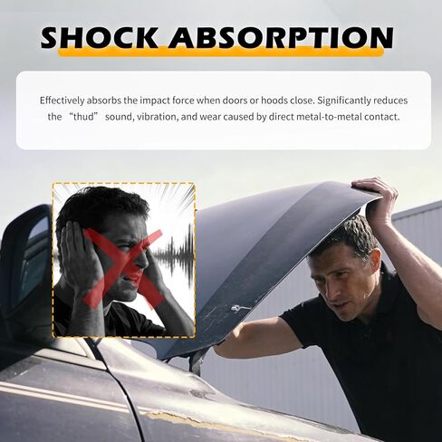 2PCS Hood Bumper Stop Rubber,OEM#90541-15019 Standard Car Hood Buffer Block Replacement,Shock Absorbing & Noise Reducing Engine Hoods Bumper Stopper Car Accessories in Kuwait