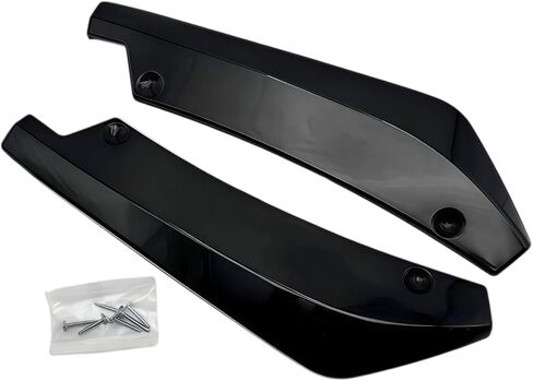 2PCS Car Rear Bumper Diffuser Spoilers,Rear Bumper Canard Splitter Protector,Rear Bumper Lip Body Kit with Bolts,Rear Bumper Guard Diffuser Splitter,Universal Anti-Crash Car Exterior Decorations in Kuwait