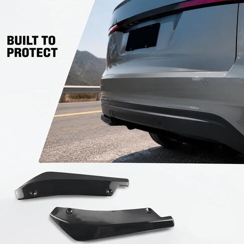 2PCS Car Rear Bumper Diffuser Spoilers,Rear Bumper Canard Splitter Protector,Rear Bumper Lip Body Kit with Bolts,Rear Bumper Guard Diffuser Splitter,Universal Anti-Crash Car Exterior Decorations in Kuwait
