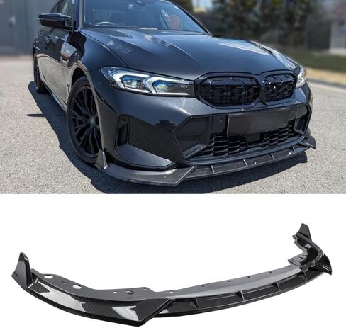 Front Lip Compatible with BMW G20 3 Series M Sport LCI 2023-2026 330i 330e M340i & xDrive Models, Air Dam Lower Chin Bumper Spoiler Splitter, Protection Body Kit (Gloss Black) in Kuwait