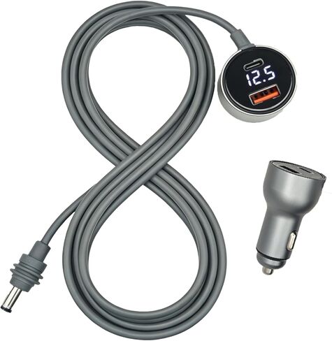 3 in 1 Starlink Mini Cable,Starlink Mini Car Charger DC Power Cable+ Cigarette Lighter Adapter,12V-48V Cigarette Lighter Adapter Stable Cable Dual PD 45W + USB A 30W Ports for Cars, Trucks, RVs,Boats in Kuwait