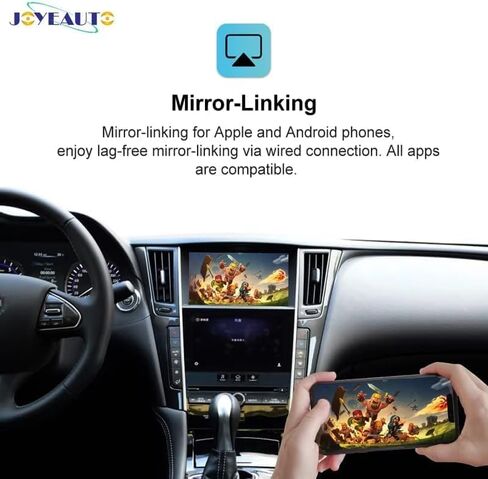 Wireless Carplay Retrofit Kit Decoder for Mercedes Benz NTG4.0 C/E/SLK Class 2007-2011 Year, Support Wireless Android Auto, Mirror Link, Reverse Camera, Original Car Function WZME-3 in Kuwait
