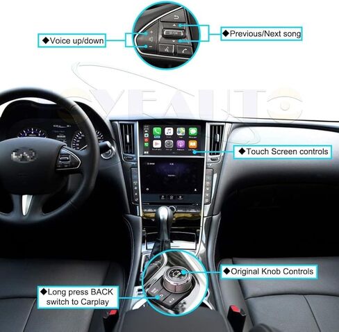 Wireless Carplay Retrofit Kit Decoder for Mercedes Benz NTG4.0 C/E/SLK Class 2007-2011 Year, Support Wireless Android Auto, Mirror Link, Reverse Camera, Original Car Function WZME-3 in Kuwait