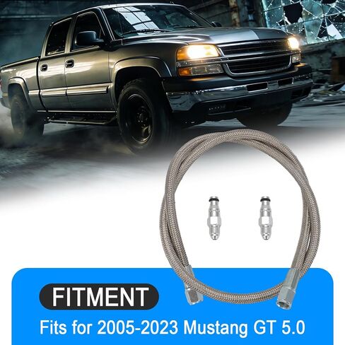 Hydraulic Clutch Line for 2005-2023 Ford Mustang GT 5.0 – Stainless Steel Braided Upgrade – Replacement for 139251 in Kuwait