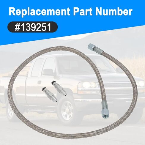 Hydraulic Clutch Line for 2005-2023 Ford Mustang GT 5.0 – Stainless Steel Braided Upgrade – Replacement for 139251 in Kuwait