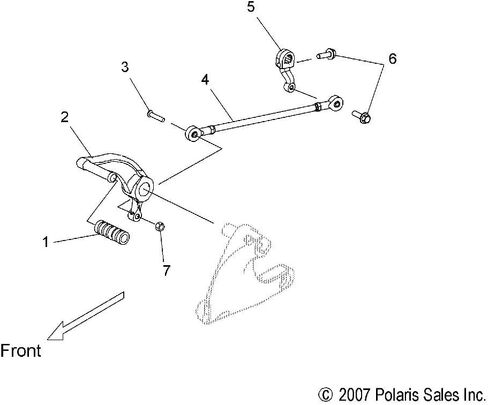 Polaris Victory Motorcycles Shifter Linkage Assembly, Genuine OEM Part 1013957, Qty 1 in Kuwait